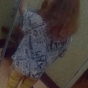 Button up from target, black and white